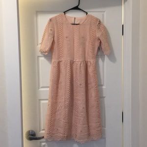 Lace dress, color - light pink/rose